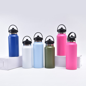 Vasos Térmicos de Acero Inoxidable de Doble Pared con Aislamiento al Vacío de 18, 22, 25, 32 y 64 oz, Libres de BPA, a Prueba de Fugas, Botella de Agua, Growler para Cerveza, 6-12 - Product Image 1