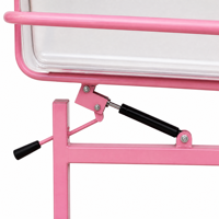 IB-G21 Berceau d'hôpital pour nourrissons, lit bébé sur roulettes, cuve transparente inclinable, panier de rangement en maille réglable