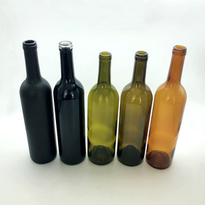 Recyclable 750ml <span class=keywords><strong>75cl</strong></span> Bouteilles en verre <span class=keywords><strong>vide</strong></span> bordeaux clair vert ambré pour vin rouge tequila brandy - Product Image 5