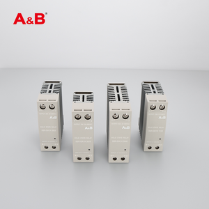 AB высокомощный твердотельный тонкий SSR Din радиатор 24 В 220 В миниатюрный размер 10A 25A 40A 60A 80A 100A 120A модуль Din реле - Product Image 2