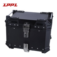 Service OEM, boîte de rangement supérieure pour moto en aluminium noir de 35 L, résistante aux chocs, protection contre les intempéries, pour moto de rue