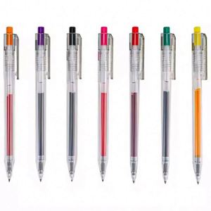 Bolígrafo de Gel Retro Multicolor con Mecanismo de Empuje, Tinta a Base de Agua, para Estudiantes y Oficina - Product Image 2