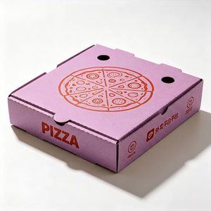 Boîte à pizza de haute qualité, compatible micro-ondes, 9 à 12 pouces, boîtes d'emballage pour pizza en carton personnalisées, réchauffage rapide pour une livraison sécurisée - Product Image 1