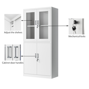 यू बाई आधुनिक फोल्डेबल एल्यूमीनियम फ़ाइल कैबिनेट स्टेशनरी कोड कोने के लिए कर्मचारी के लिए रसोई जिम आउटडोर स्कूल उपयोग - Product Image 2