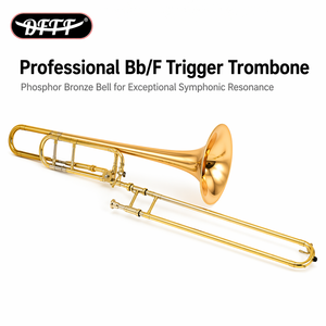 <span class=keywords><strong>Trombone</strong></span> ténor à piston Bb/F de haute qualité, instrument de musique professionnel en laiton pour les groupes scolaires et les distributeurs d'instruments - Product Image 3