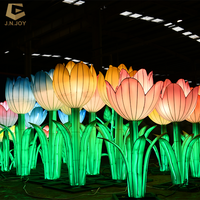 Linterna de flores de tulipán de: decoración de festivales chinos para fiestas de Navidad, San Valentín y jardín