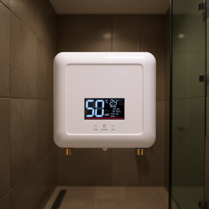 Vitoux Instant Electric <b>Water</b> <b>Heater</b> 5500W Tankless Wall Mounted Touch Control IPx4 Waterproof LED Display - Product Image 2