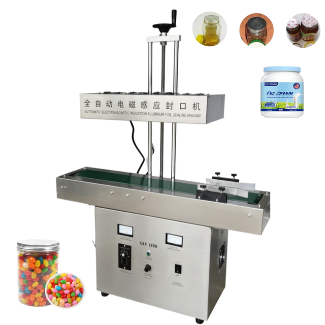 Factory Price Automatic Aluminum Foil Continuous Induction Can Sealing Machine Plastic Glass Jar Bottles Gasket Sealing Machine