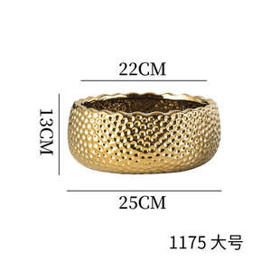 NATURIX, venta al por mayor, decoración interior y exterior, maceta <span class=keywords><strong>suculenta</strong></span>, cilindro de oro, macetas de cerámica para balcón - Product Image 5