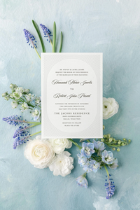 Invito Matrimoniale Moderno con Design in Rilievo Cieco, RSVP o Altri Inserti, Busta Inclusa - Product Image 3