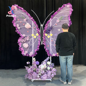 Decoraciones 3D de Mariposas Gigantes de Flores Artificiales de Seda para Fondos de Bodas y Eventos - Accesorios Florales Duraderos con Personalización - Product Image 1