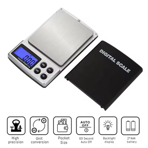 0.01g chính xác 200g Công suất đồ trang sức quy mô nhỏ kích thước bỏ túi với trường hợp bảo vệ kỹ thuật số Quy mô điện tử - Product Image 2