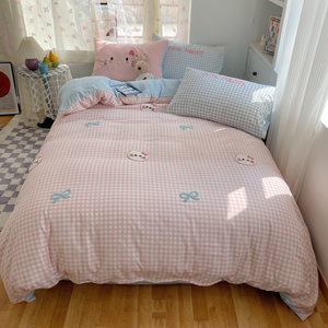 Nhẹ Dễ Thương Gió Những Đám Mây Lông Cừu Tấm Bộ Ngọt Ngào Và Vô Hót Sữa Loại Cho Mùa Đông Bộ Đồ Giường Thoáng Khí Thoải Mái - Product Image 1