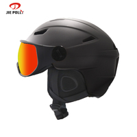 Casque de moto Jiepolly vintage modulaire quatre saisons en ABS et EPS, équipement sportif, visière intégrale UV400, pour adultes et hommes