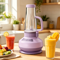 Blender personnel portable 500W pour smoothies et milkshakes, 4 lames en acier inoxydable, blender de table compact, broyage de glace, sans BPA