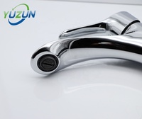 Robinet de lavabo de salle de bain à commande unique, design personnalisé, montage sur plan, en alliage de zinc, avec douchette extractible, garantie 3 ans