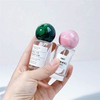 Botol Parfum Kaca Bening 20ml Berkualitas Tinggi Motif Marmer Tutup Bola Mewah Isi Ulang Grosir Tersedia OEM