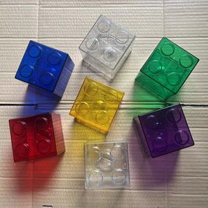 핫 세일 접합 플라스틱 블록 돼지 저금통 어린이 장난감 돈 상자 - Product Image 2