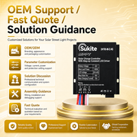 Contrôleur solaire Sukite Precise MPPT Boost 24160 24V 160W 15A avec capteur de lumière intégré pour système solaire hors réseau