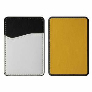 Porte-cartes en cuir PU imprimé avec motif de sublimation personnalisé, couverture de carte de visite personnalisée pour utilisation avec un téléphone - Product Image 3