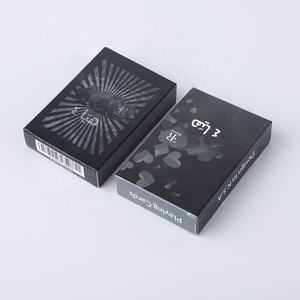 Business Boxes promozionali qualità gioco di carte da Poker casinò nero Pvc carta sublimazione Logo personalizzato noi carte da gioco - Product Image 1