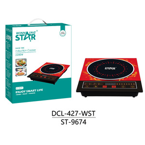 Winning Star Induction Cooker 2200W Single Burner Touch Control Red Panel Electric <b>Stove</b> - Product Image 1