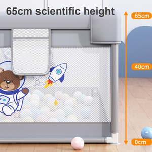 Recinto da gioco per bambini in tessuto Oxford rinforzato per interni, per Gattonare e Giocare - Product Image 4