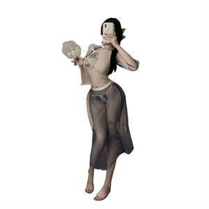 Lencería Sexy <span class=keywords><strong>de</strong></span> Malla Transparente Estilo República <span class=keywords><strong>de</strong></span> China, Uniforme Cheongsam, Tentación, Pasión, Hanfu, Traje Libre para Mujer Qqny - Product Image 1