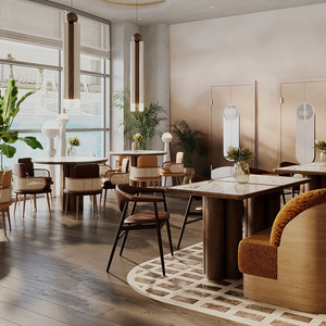 Ấn độ cổ điển khách sạn phòng ăn Bàn và ghế đặt nhà hàng bằng gỗ Đồ nội thất - Product Image 5