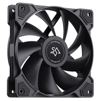 Ventilador para Caja de PC SNOWMAN XF120 de 120 mm, Negro, Sin LED, 1000 RPM, Molex 4 Pines, Conexión en Cadena, 12 V CC, Bajo Costo, Venta al Por Mayor