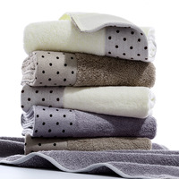 Serviette en bambou de haute qualité avec logo personnalisé Motif carré épais pour adultes-pour la maison Hôtel Spa Plage Voyage