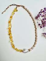 Nouveauté été Collier ras de cou en pierre turquoise perlée Mode Collier en pierre naturelle perlée pour femmes Accessoires faits à la main