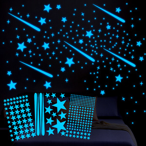 Creative Star Meteor Luminous Wall Stickers Bedroom Bathroom China Import New Home <strong>Decor</strong> <strong>Items</strong> <strong>For</strong> Living Room <strong>Kitchen</strong> - Product Image 1