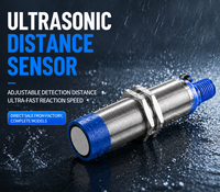 Sensor Jarak Ultrasonik & Sensor Level Cairan UB500-18GM75, Saklar Kedekatan Level Ultrasonik Output Analog untuk Deteksi Material
