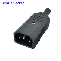 AC-Stroma schluss Stecker Buchse Buchse C14/C13 Montage Kabelst ecker AC-013A