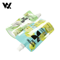 Pochette à bec verseur personnalisée, de qualité alimentaire, étanche, pour aliments pour bébés, purée de fruits, boissons, jus liquides, pour machine de remplissage et de bouchage