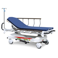 SKB041-3 SAIKANG Chariot de transport médical multifonctionnel pliable hydraulique pour patients, mobilier hospitalier en acier avec pulvérisation électrostatique