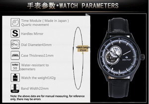 Orologio da polso con cronografo automatico personalizzato con Display analogico <span class=keywords><strong>di</strong></span> lusso da <span class=keywords><strong>uomo</strong></span> - Product Image 6