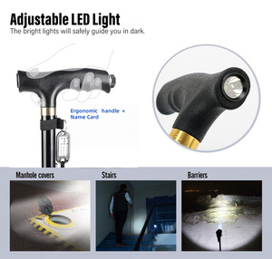 Sản xuất chuyên nghiệp giá tốt đẹp Trọng lượng nhẹ có thể gập lại mía đi bộ thiết bị thanh cho nam giới phụ nữ - Product Image 3