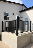 Rampe en aluminium de haute qualité Reilbu pour terrasse, jardin, balcon, escalier