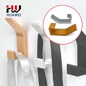 HUAWEI derrière la porte vêtements mur sans poinçon <span class=keywords><strong>manteau</strong></span> unique en alliage d'aluminium cuisine salle de bain armoire crochet fermoir cintre - Product Image 5