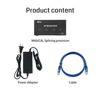 Procesador de Video Creativo 4K60, Dispositivo de Control Mágico con Empalme de 4 Pantallas, Superposición de 10 Capas, Reproductor Integrado para Señalización Digital