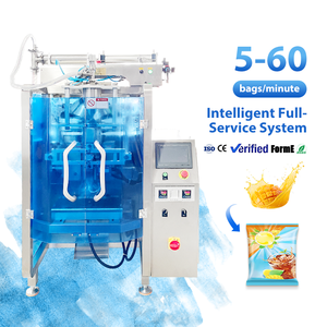 Machine d'emballage VFFS haute vitesse pour jus de mangue et boissons particulières – Remplisseuse à piston, anti-colmatage, certifiée CE - Product Image 1
