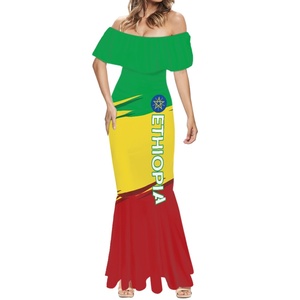 Ethiopian Fashion Dress - Maxi Sleeveless A-Line Design