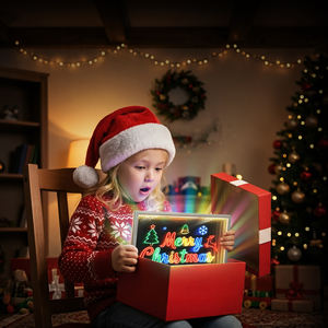 Tablette à dessin LED : Bloc de dessin lumineux avec design compact et portable, idéal pour les voyages et l'école - Product Image 1