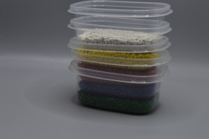 יצרן Hesheng מכירות ישירות של מאסטרבאץ' פלסטי שקוף כחול ידידותי לסביבה PLA/PE/PP לצביעת פלסטיק בהזרקה - Product Image 6