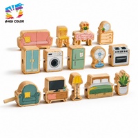 Jeu de tri et d'association sur le thème des animaux du zoo en bois avec cartes double face et jeu de puzzle interactif à boutons pour les tout-petits W12E248