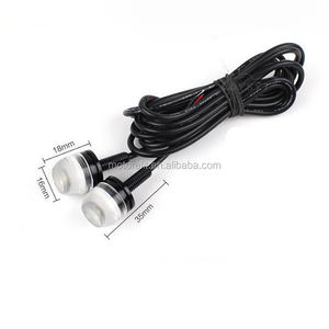 Motorefit Phare LED Oeil d'Aigle à Lentille Concave 18MM pour <span class=keywords><strong>Moto</strong></span>, Feu de Recul Givré Anti-éblouissement - Product Image 2