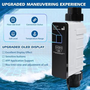Cellule de remplacement compatible pour générateur de chlore au sel IC40 |   Chlorinateur de piscine de 40 000 gallons IC40 compatible IC40 - Product Image 3