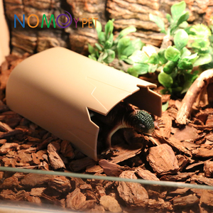 NOMOYPET Usine <span class=keywords><strong>Prix</strong></span> Grande Taille En Plastique Imitation Bois Pile Reptile Cachette Cave Cacher Boîte pour Serpent Lézard - Product Image 3